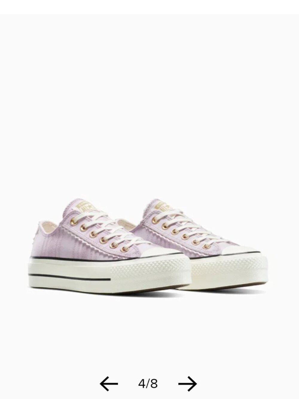 Converse Chuck Taylor All Star Lift School Daze Platform Sneakers – Lilac/Purple - Picture 2 of 11
